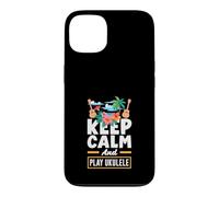 Keep Calm And Play Ukulele Tropical Beach Palm Tree Case for iPhone 13