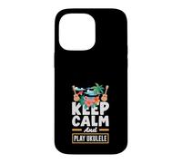 Keep Calm And Play Ukulele Tropical Beach Palm Tree Case for iPhone 14 Pro Max