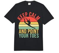 Keep Calm and Point Your Toes Gymnastics Coach Comfort Colors Adult Heavyweight T-Shirt