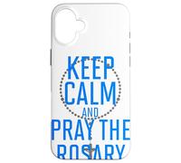 Keep Calm and Pray the Rosary Case for iPhone 16 Plus
