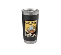 Keep Calm and Prep On Survivalist Emergency Prepper Stainless Steel Insulated Tumbler