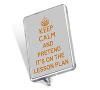 Keep Calm and Pretend It's On The Lesson Plan, teacher appreciation gifts, Sentimental Keepsake Memories Fridge Magnet.