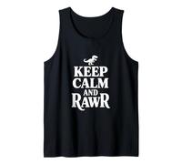 Keep Calm and Rawr Dinosaur Lover Tank Top