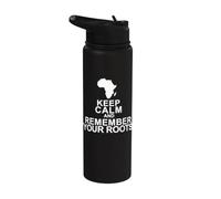 Keep Calm and Remember Your Roots Stainless Steel Insulated Water Bottle