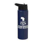 Keep Calm and Remember Your Roots Stainless Steel Insulated Water Bottle