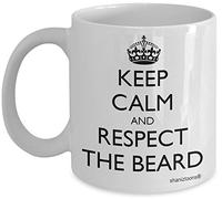 Keep Calm and Respect The Beard Gift Mug