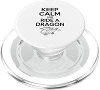 Keep Calm And Ride A Dragon Fantasy Lover PopSockets PopGrip for MagSafe