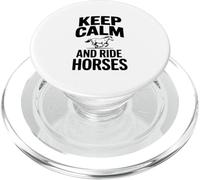 Keep Calm and Ride Horses Equestrian Lover PopSockets PopGrip for MagSafe