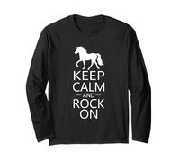 Keep Calm and Rock On | Trending Rocky MTN Horse RMH Long Sleeve T-Shirt