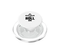 Keep Calm and Roll Grappling No-Gi Dojo Ground Fighting PopSockets PopGrip for MagSafe