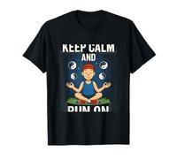 Keep Calm And Run On Zen Runner Marathon Design T-Shirt