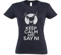 Keep Calm and Say Ni Mens T Shirt 100% Cotton Monty Fun Python and The Holy Knights Grail Size M Black