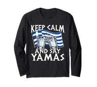 Keep Calm and Say Yamas Gr lag Ouzo Toast Long Sleeve T-Shirt