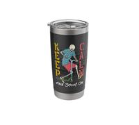 Keep Calm and Scoot On Stainless Steel Insulated Tumbler