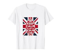 Keep Calm and Scrum On - UK Rugby T-Shirt