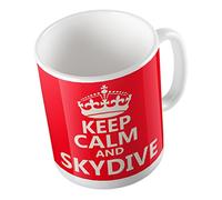 KEEP CALM AND SKYDIVE (RED) MUG
