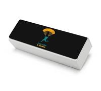 Keep Calm And Skydiving Funny Glasses Case Hard Shell Eyeglasses Case Protector with Cleaning Cloth for Women Men