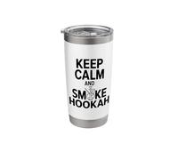 Keep Calm and Smoke Hookah Cool Hookah Lover Stainless Steel Insulated Tumbler