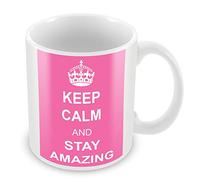 Keep Calm and Stay Amazing Ceramic White Mug 11oz by FT