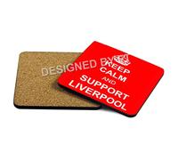Keep Calm and Support Liverpool Coaster(Red) by FT.