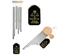 Keep Calm And Trust Me I Am A Lawyer Aluminium Wind Chime Memorial Chimes Soothing Melodic Windchimes for Garden Backyard Patio Outside Decor