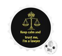 Keep Calm and Trust Me I Am A Lawyer Bottle Opener Refrigerator Magnetic Portable Decorative Gifts Stick Photos Notifications Or Reminders
