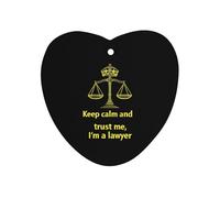 Keep Calm And Trust Me I Am A Lawyer Car Air Freshener Aromatherapy Tablets Hanging Scented Cards for Rooms Bathrooms Wardrobe Love form