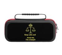 Keep Calm and Trust Me I Am A Lawyer Carrying Case Compatible with Switch Accessories Holds 20 Game Cartridge