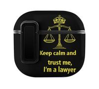 Keep Calm And Trust Me I Am A Lawyer Compatible with AirPods 4 Case Cover with Button Protector