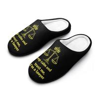 Keep Calm And Trust Me I Am A Lawyer Cotton Slipper Cozy Plush Slippers Indoor House Closed Toe Shoes Anti-Skid Comfortable 11-12(42-43)