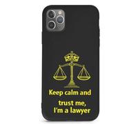 Keep Calm And Trust Me I Am A Lawyer Cute Phone Case Printed Cellphone Protective Cover Compatible with iPhone 11/11 Pro/11 Pro Max