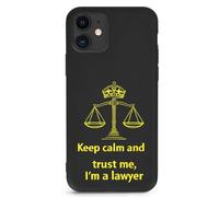 Keep Calm And Trust Me I Am A Lawyer Cute Phone Case Printed Cellphone Protective Cover Compatible with iPhone 11/11 Pro/11 Pro Max