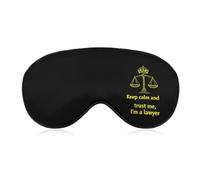 Keep Calm and Trust Me I Am A Lawyer Eye Mask Sleep Masks Soft Blackout Eye Cover for Women Men