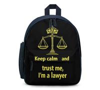 Keep Calm And Trust Me I Am A Lawyer Small Travel Backpack for Laptop Casual Daypack Lightweight Bag for Camping Work