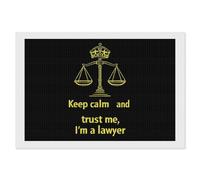 Keep Calm and Trust Me I Am A Lawyer Square Diamond Art Kits for Adults 5D DIY Full Drill Painting Gems Wall Arts and Crafts 8"x12"
