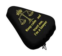 Keep Calm And Trust Me I Am A Lawyer Waterproof Bikeseat Cover for Rain Outdoor Bike Seats Cushion Covers with Elastic
