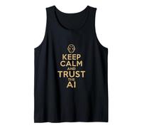 Keep Calm and Trust The AI Vintage Artificial Intelligence Tank Top