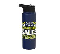 Keep Calm and Trust The SalesManager Stainless Steel Insulated Water Bottle