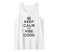 Keep Calm and Vibe Code Tank Top