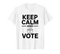 Keep Calm and Vote Inspirational Election Day Design T-Shirt