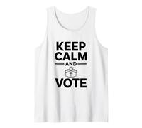 Keep Calm and Vote Inspirational Election Day Design Tank Top