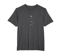 Keep Calm and Walk The Dog - Pet Lover's Motivational Art T-Shirt, Men's Big and Tall, Dark Heather Grey, 6X Tall