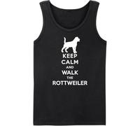 Keep Calm and Walk The Rottweiler Vest Shirt,Funny Dog Lover Vest,Rottweiler Owner Gift Top Black