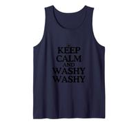 Keep Calm and Washy Washy Funny Cruise Ship Novelty Gag Joke Tank Top