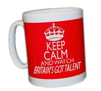 KEEP CALM AND WATCH BRITAIN'S GOT TALENT (RED) MUG