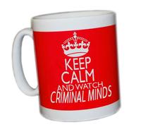 KEEP CALM AND WATCH CRIMINAL MINDS (RED) MUG