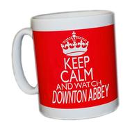 KEEP CALM AND WATCH DOWNTON ABBEY (RED) MUG