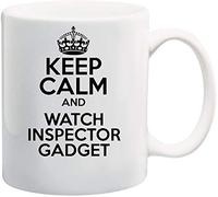 Keep Calm and Watch Inspector Gadget Theme 11oz White Ceramic Coffee/Tea Mug