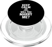 Keep Calm and Will You Marry Me PopSockets PopGrip for MagSafe