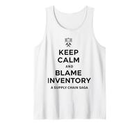 Keep Calm & Blame Inventory for Store Warehouse Employees Tank Top